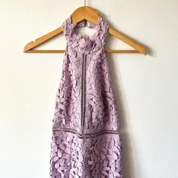 Bardot Gemma Halter  Dress in Orchid Lilac Purple Sz S - Picture 4 of 9